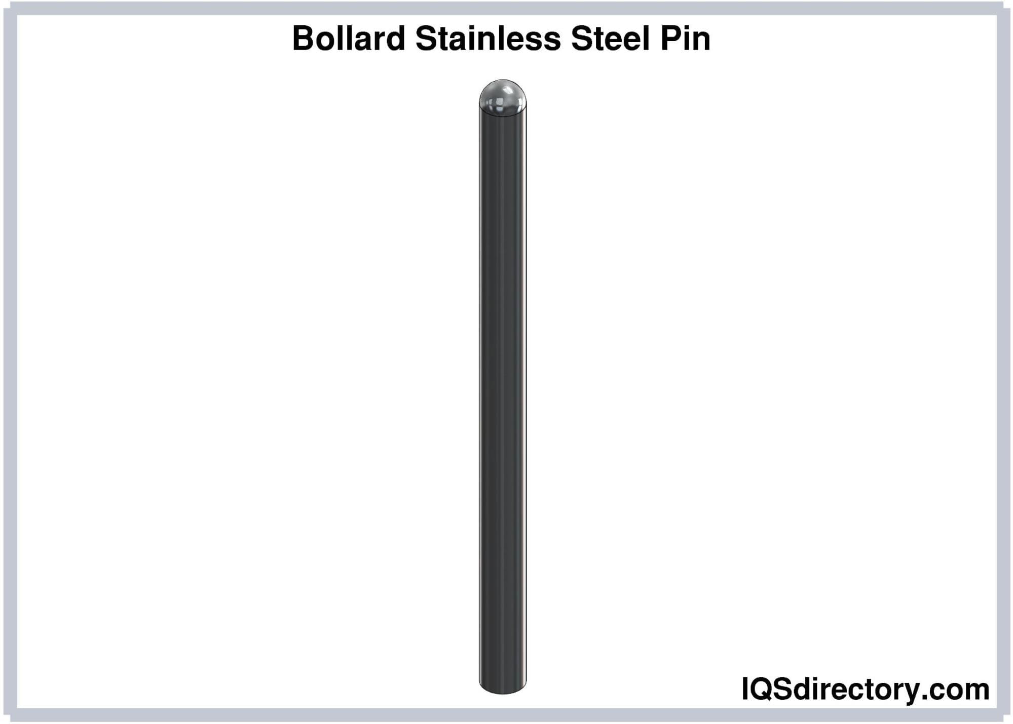 bollard stainless steel pins